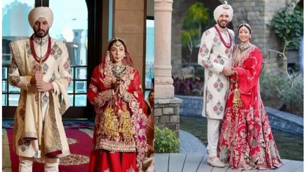 Wedding Photos: अंबानी के प्री वेडिंग जश्न में उलझे रह गए लोग, इस मशहूर एक्ट्रेस ने दूसरी बार रचा ली शादी