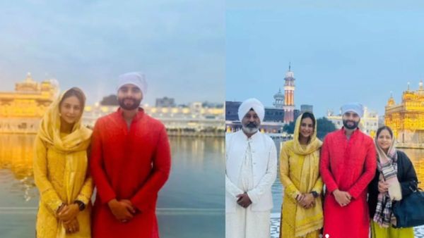 शादी के बाद गोल्डन टेम्पल माथा टेकने गए न्यूली वेड Rakul preet singh और Jackky Bhagnani