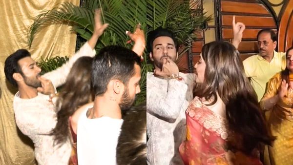 नई दुल्हनिया और दूल्हे राजा ने मिलकर लगाए ठुमके,वीडियो देख फैन्स बोले- कूल बहू...