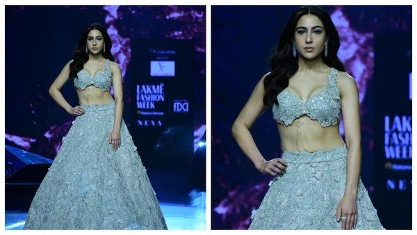 Sara Ali Khan Video: जला पेट लेकर रैंप पर उतरीं सारा अली खान, भारी लहंगे में नहीं आने दी चेहरे पर शिकन तक