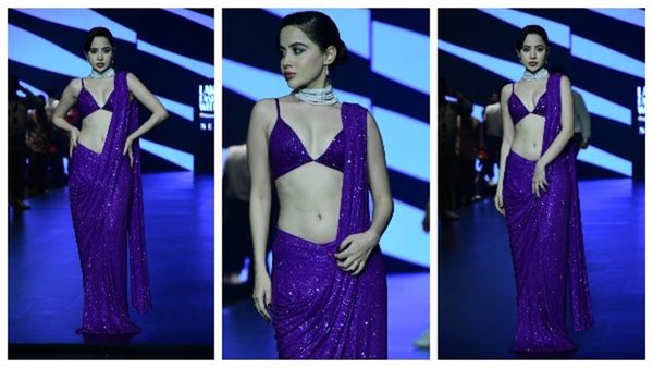 Urfi Javed LFW 2024: उर्फी जावेद ने लगाया ग्लैमर का तड़का, साड़ी में रखा ऐसी जगह फोन कि...