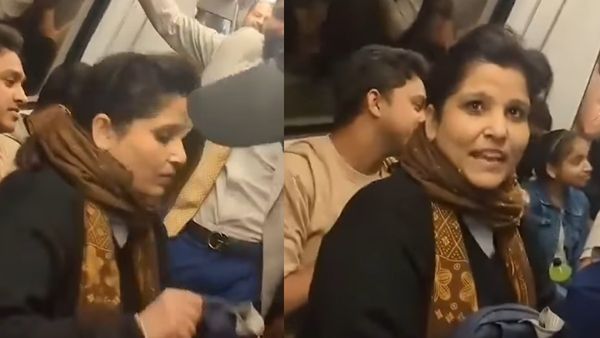 दिल्ली मेट्रो में बदतमीज हुई महिला, सीट ना मिलने पर पुरुष की गोद में बैठ गई और...