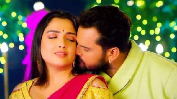 Bhojpuri Video: आम्रपाली दुबे को साड़ी में देख बेकाबू हुए खेसारी लाल यादव, करने लगे ये काम और फिर...