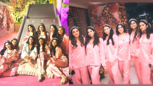 Radhika Merchant की ब्राइडल शॉवर में पायजामा पार्टी करती दिखीं Janhvi Kapoor, यूं मनाया जश्न