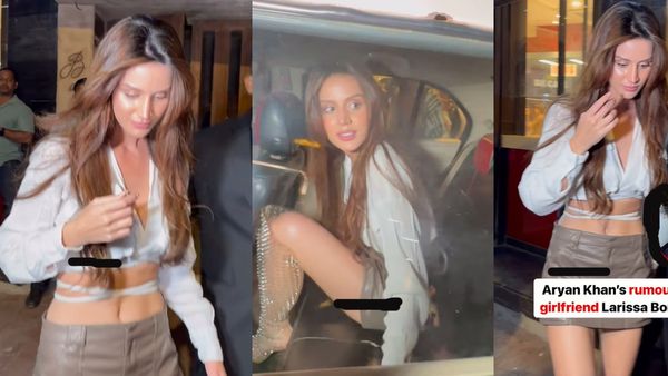 आर्यन खान की रूमर्ड गर्लफ्रेंड लारिसा बोन्सी पहुंची इंडिया, वीडियो देख बोले लोग, ''शाहरुख खान की बहू?''