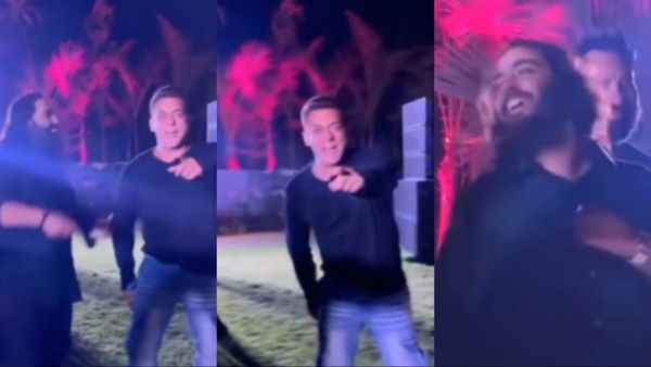 अनंत अंबानी की पार्टी से लीक हुआ Salman Khan का वीडियो, एक्टर को ये करता देख लोगों ने कहा- 'पैसा हो तो...'