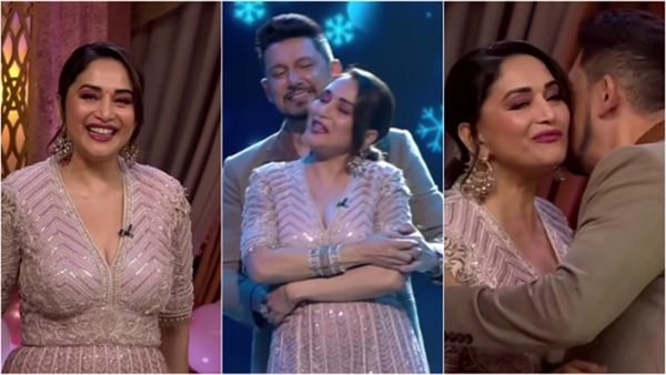 Madhuri Dixit के जन्मदिन पर पति राम नेने ने दिया सरप्राइज, स्टेज पर किया रोमांटिक डांस फिर किया KISS