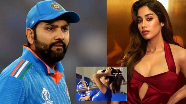 Viral Video- जान्हवी कपूर को घूरते नजर आए रोहित शर्मा? वीडियो सामने आते ही मचा बवाल, जानिए सच्चाई!