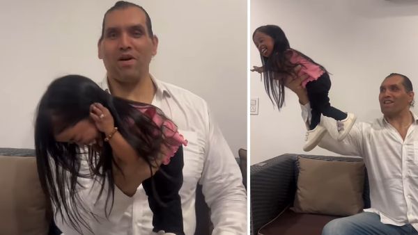 'बैड टच सर, बालिग है वो..' दुनिया की सबसे छोटी महिला को द ग्रेट खली ने ऐसे उठाया, भडक गए लोग