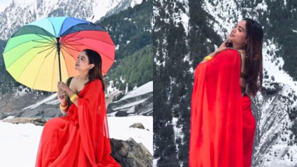 बर्फीले पहाड़ों के बीच डीप नेक ब्लाउज पहन मनीषा रानी ने बिखेरा जलवा, वीडियो देख फैन्स बोले- हाय गर्मी...