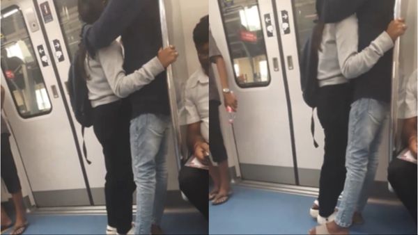 Delhi Metro का बुखार पहुंचा बैंगलोर, वायरल वीडियो में कपल पहले हुआ कोजी, फिर कर डाला किस!