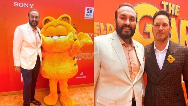 ’द गारफील्ड मूवी’ के प्रोड्यूसर नमित मल्होत्रा ने क्रिस प्रैट और कास्ट के साथ लॉस एंजिल्स प्रीमियर