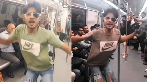दिल्ली मेट्रो में लड़के ने जींस फाड़कर 'टिंकू जिया' पर किया अजीब डांस, स्टेप्स देख यात्रियों ने छिपाया मुंह