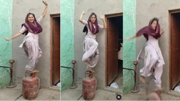 Watch- सिलेंडर पर खड़ी होकर डिंग-डॉग कर रही थी लड़की, अचानक हो गया ब्लास्ट.. और फिर..