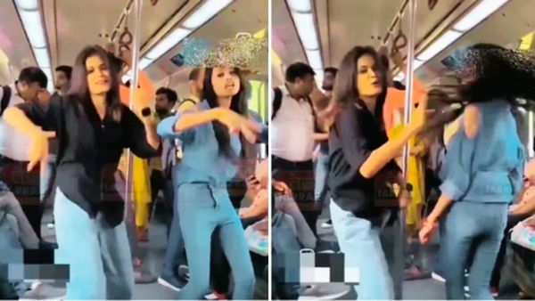 Watch- पतली कमर लेकर मेट्रो में चढ़ी लड़कियां और सेट कर दिया माहौल, लोग बोले- मेट्रो साइड में खड़ी कर दो यार