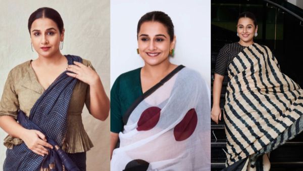 साड़ी में दिखना है स्टाइलिश तो पहनें विद्या बालन का ये साड़ी-ब्लाउज कलेक्शन, देखते रह जाएंगे लोग