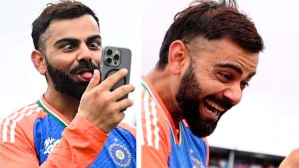 बेटे अकाय के साथ बच्चे बने विराट कोहली, जीत के बाद किया अनुष्का को फोन तो कैमरे में कैप्चर हो गईं ये तस्वीरें