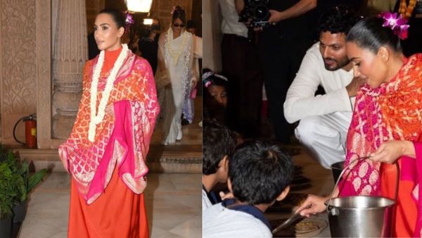 Kim Kardashian का बदला रूप देख दंग रह गए लोग, गले में माला बालों में गजरा लगाए भंडारा खिलाती आईं नजर