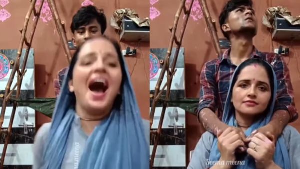 Watch- सचिन मीणा ने पीछे से आकर की ऐसी हरकत, सीमा हैदर की निकल गई चीख, लोग बोले- ये क्या किया...