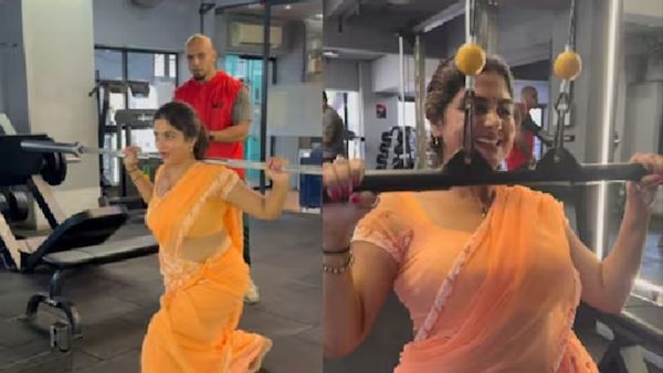 Viral Video: साड़ी में जिम पहुंची हसीना, फिर किया ऐसा वर्कआउट कि देखते ही ट्रेनर के भी छूटे पसीने