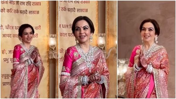 नीता अंबानी ने हाथ जोड़कर मांगी माफी, बोलीं- 'शादी का घर है, कुछ भूल हुई हो तो माफ करना'