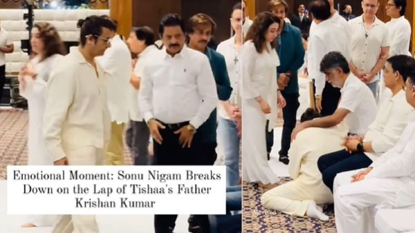 कृष्ण कुमार की गोद में सिर रखकर रोए सोनू निगम, Tishaa Kumar की प्रेयर मीट से वायरल हुआ वीडियो!