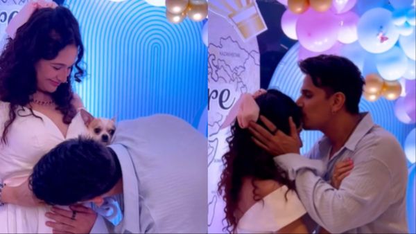Prince Narula ने Yuvika Chaudhary के लिए रखा शानदार बेबी शॉवर, कभी बेबी बंप तो कभी गालों पर करते रहे किस