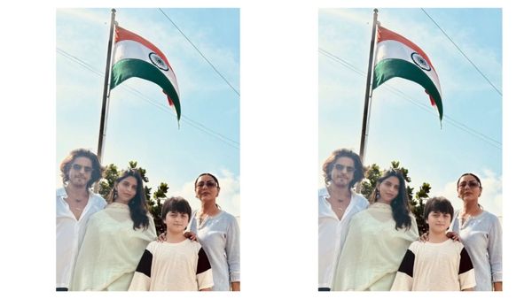 शाहरुख खान को दिन ढले याद आया Independence Day, फैमिली संग छत पर फहराया तिरंगा