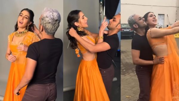 Throwback video- मेकअप कर रहा था शख्स, अचानक रोमांस करने लगीं सारा अली खान, बुरी तरह ट्रोल!