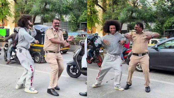 VIDEO: पुलिस वाले ने रोड पर लगाए ठुमके तो पब्लिक ने लिए मजे, गाड़ियां रोक-रोक कर बनाया वीडियो