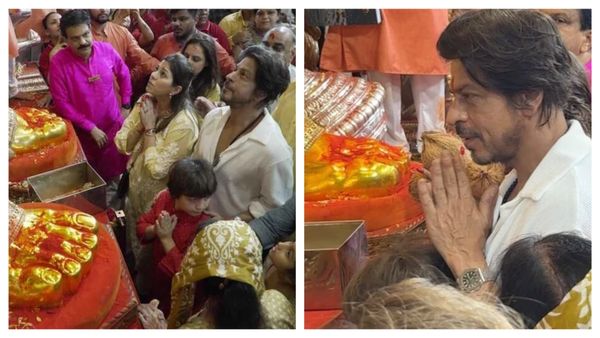 गणपति बप्पा के पैरों को चूमते शाहरुख खान का वीडियो वायरल,नारियल चढ़ाकर लिया प्रसाद-आशीर्वाद