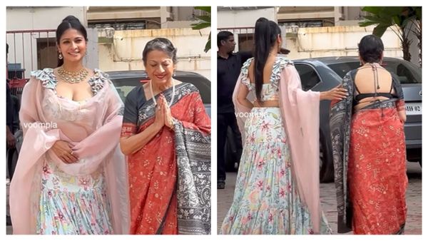 बप्पा के दर्शन करने ऐसा ब्लाउज पहने पहुंची एक्ट्रेस, लोग बोले- बड़े आदर से पूछना है कोई दूसरा ब्लाउज नही मिला?