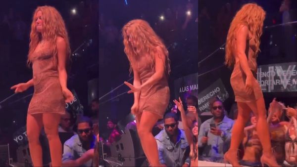 टेबल पर चढ़कर छोटी ड्रेस में डांस कर रही थी इंटरनेशनल सिंगर, लोग झुक-झुककर बनाने लगे वीडियो तो फिर...