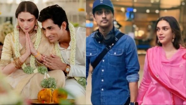 Aditi Rao Hydari और Siddharth शादी के बाद पहली बार आए नजर, हाथ छोड़ने को तैयार ही नहीं नया-नवेला जोड़ा
