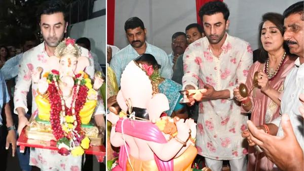 रणबीर कपूर ने पत्नी आलिया भट्ट के बिना ही किया बप्पा का विसर्जन, नीतू कपूर ने दिया बेटे का साथ