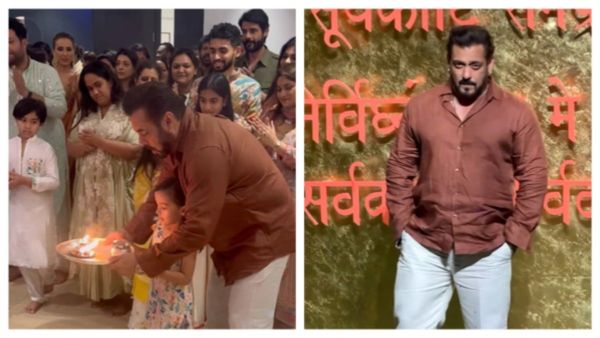 बहन अर्पिता के घर गणेश आरती कर फटाफट एंटीलिया में पूजा करने पहुंचे सलमान खान, भाईजान की भक्ति देख फैंस हैरान