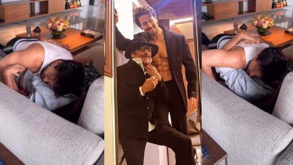 34 साल के टाइगर श्रॉफ को मासूम बच्चे की तरह दुलार करते नजर आए जैकी श्रॉफ, क्यूट Video Viral