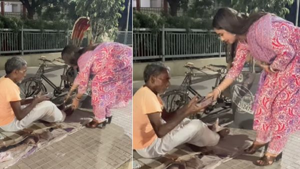 Trisha Kar Madhu ने रिक्शेवालों को खाना देकर छुए पैर, लोग बोले- वीडियो बनाने की जरूरत क्या थी?