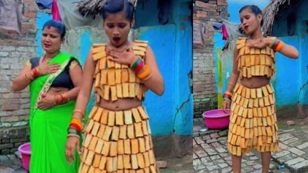 Viral Video- मिलिए गांव की उर्फी जावेद से.. टोस्ट से बनाई ड्रेस, लोग बोले- 'चाय की दुकान पर मत जाना'