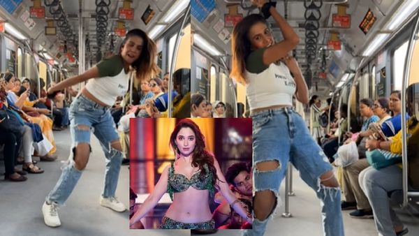 Delhi Metro में तमन्ना भाटिया बन गई लड़की, Viral Video ने सामने आते ही काटा बवाल!