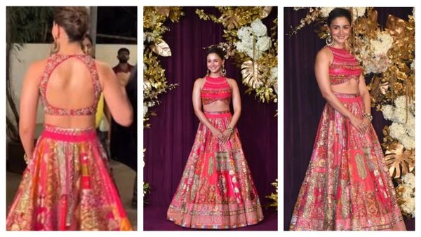 Manish Malhotra Diwali Bash: दिवाली पार्टी में छाई आलिया भट्ट, दोबारा पहना मेहंदी वाला बैकलैस ब्लाउज-लहंगा