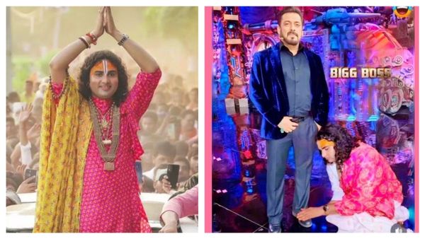 सलमान खान के पैरों में क्यों गिर पड़े अनिरुद्धाचार्य? गुरूजी ने तस्वीर शेयर कर कही ये बात
