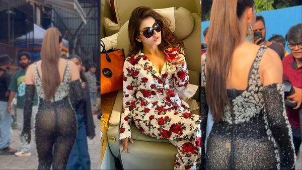 टाइट ड्रेस में नजर आईं Urvashi Rautela, जैसे ही पीछे मुड़ीं... फटी ड्रेस पर पड़ गई सबकी नजर