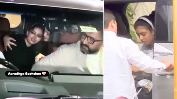स्कूल की छुट्टी होते ही पिता अभिषेक बच्चन से मिलने जाती हैं बेटी आराध्या ? VIRAL वीडियो देख फैन्स हुए इमोशनल