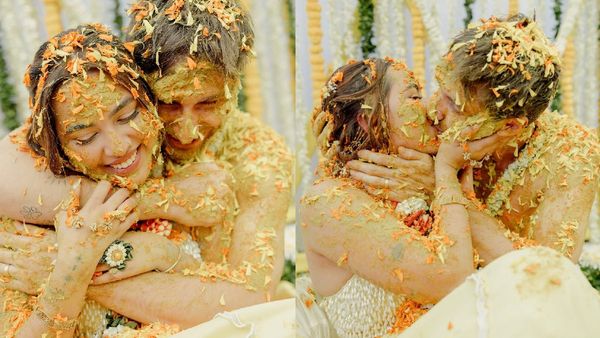 Aaliyah Kashyap ने हल्दी सेरेमनी के दौरान BF के साथ किया लिप लॉक, रोमांटिंग तस्वीरें वायरल!