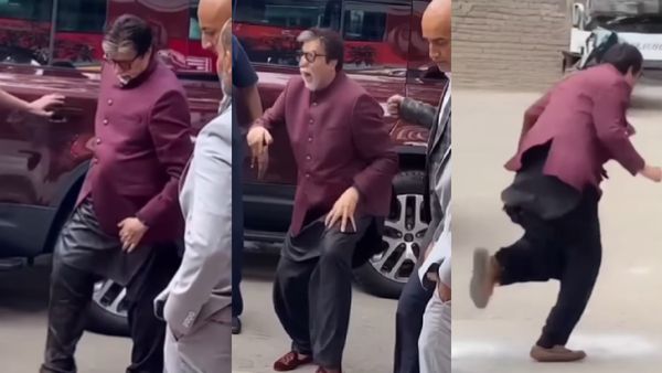 कार से निकलते ही अजीब हरकतें करने लगे अमिताभ बच्चन? सुरक्षा घेरा तोड़कर भागे!