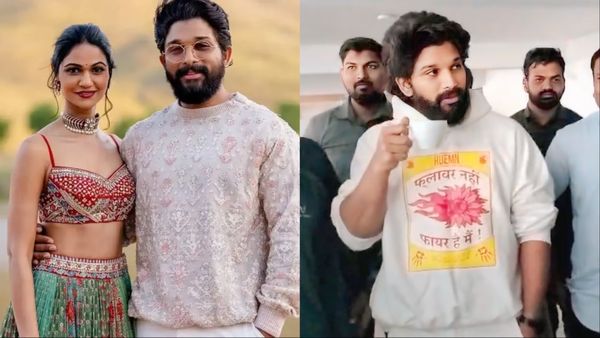 Allu Arjun ने दिखाए Pushpa जैसे तेवर, गिरफ्तारी से पहले बीवी को किया प्यार, सबके सामने किस