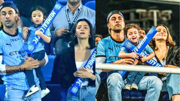 मम्मी-पापा संग फुटबॉल मैच देखने पहुंचीं नन्ही राहा कपूर, दर्शकों की अटकीं आलिया की बेटी पर नजरें