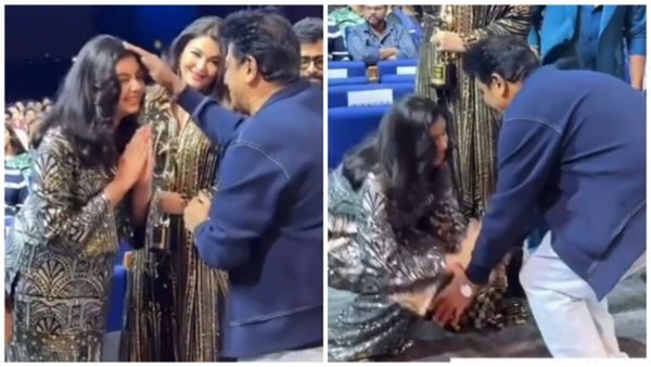 'संस्कार हों तो ऐसे...', Aaradhya Bachchan ने भरी महफ़िल में इस एक्टर के छुए पैर, लोगों ने की तारीफ