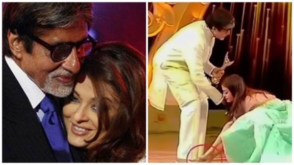 भरी महफ़िल में Aishwarya Rai ने छुए ससुर जी Amitabh Bachchan के पैर, लोग बोले- ये हैं संस्कार...